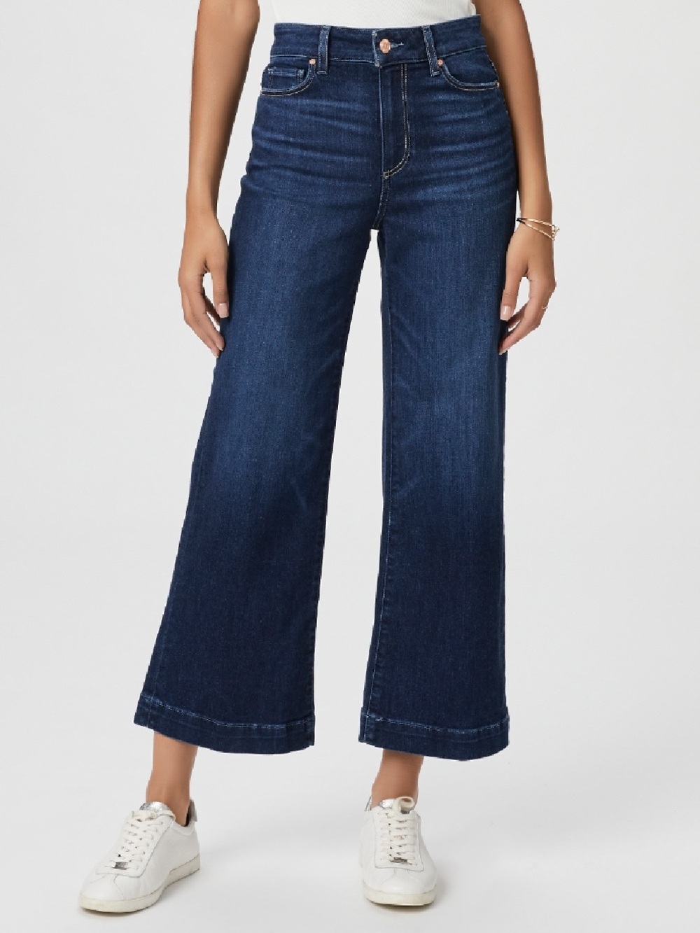NWOT PAIGE Anessa High Rise Wide Leg Ankle Jeans